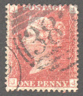 Great Britain Scott 33 Used Plate 122 - JJ - Click Image to Close